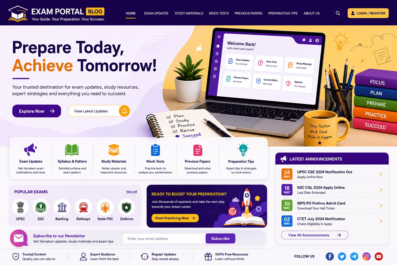 Creating better online exams